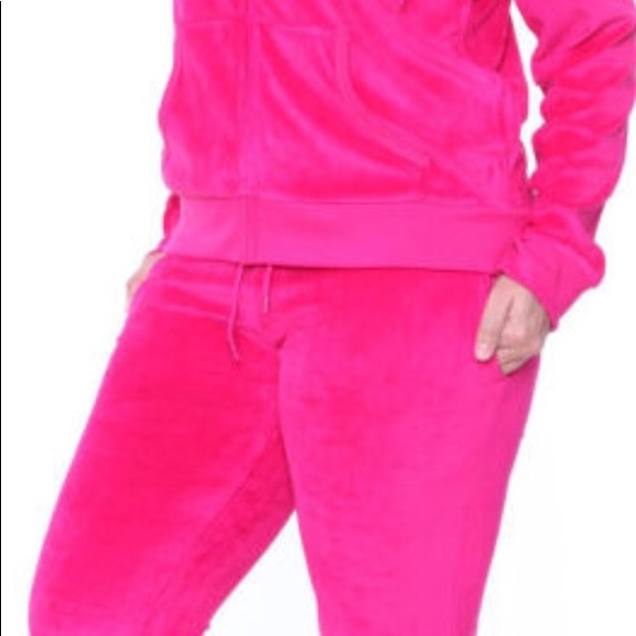 Mark White PLUS 3X Pink Sweatsuit Velour SET - Picture 2 of 6